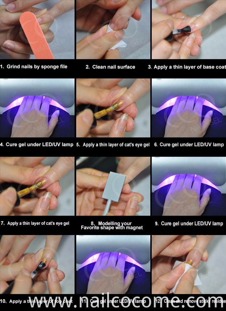China direct factory cat eye gel acrylic nail kit professional